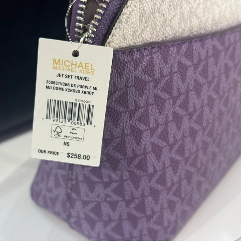 MICHAEL KORS Jet Set Travel Color-Block Signature Logo Crossbody bag - Picture 7 of 8